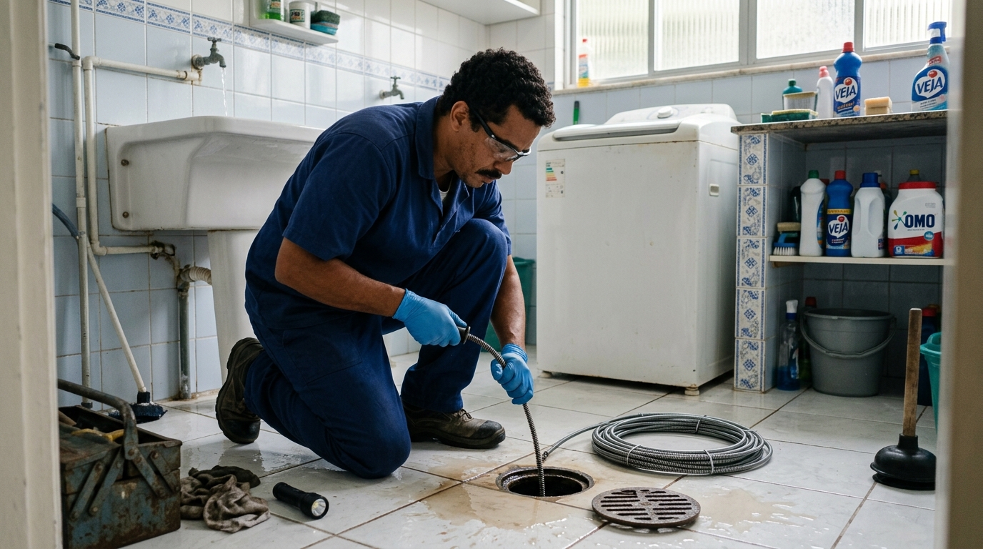 Desentupimento de ralo em São José dos Campos-SP